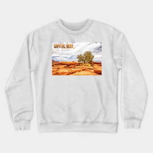 Juniper Tree in Capitol Reef National Park Crewneck Sweatshirt